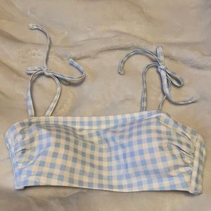 Kona sol gingham bikini top